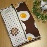 【送料無料】ティッシュ＆マスクケース☆目玉焼き③