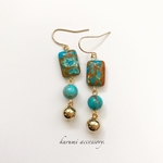 ターコイズ❁⃘ピアス＆イヤリング