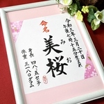りり様専用ページです。命名書✨毛筆　手書き（Ａ４サイズの額付き　）