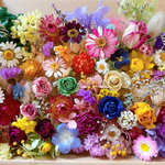 バラ多め♡小さなお花達♡ プリザーブドフラワー花材　ハーバリウム花材　ドライフラワー　リース　レジン　ボタニカル