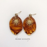 大ぶりべっ甲❁⃘ピアス＆イヤリング