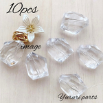 【SALE】【♡×200】ダイヤカット*アクリルパーツ  クリア