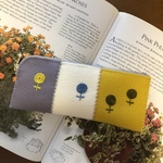 💙felt  de  patchworkお花のペンケース💛