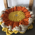 お花のような+*+*ふりふり円座♪送料無料