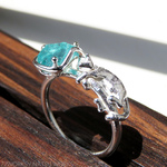 アパタイトと猫 リング ＊ Apatite & Cat Ring