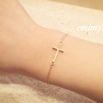 Gold Cross Bracelet