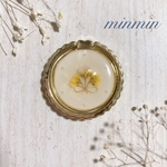 押し花　スマホリング　ハンドメイド