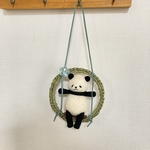 羊毛フェルト  ブランコパンダさん🐼