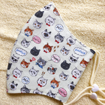 送料無料꙳★*ﾟ夏用マスク/大人用/プレゼントにも/猫柄/かわいい/手作りマスク/ハンドメイド/猫マスク/猫/ねこ