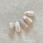 No.86 nuance nail tip ネイルチップ　ニュアンスネイル　ブライダルネイル　成人式ネイル　卒業式ネイル　くすみネイル　和装ネイル　オフィスネイル　マットネイル　ブライダルネイル