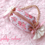 りぼんbonbonぽーち ♡ 花柄 ピンク