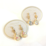 キラキラお花のしずくピアス