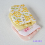 ♧ · ♡ 限定1点  あじさい and  フラワーリング 少し大きめ８重ガーゼハンカチ２枚セット ♡ · ♧