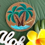 ヤシの木&WAVE ~Hawaii~ 🌴 コルクコースター 