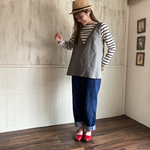 【7/3〜5まで3日間　SALE価格】リネンのシンプルチュニック