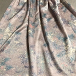着物リメイクスカート パープル花柄