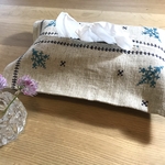 モロッコ刺繍　ティッシュボックスカバー