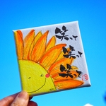 『ちいさなちいさな画』向日葵。原画