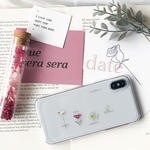 note - 植物標本 のような 押し花 スマホケース iPhone*。 date