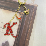 【K】イニシャルバッグチャーム