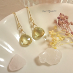 ビアクォーツピアス