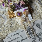 purple resin button ﾎﾞﾀﾝﾋﾟｱｽ  ﾎﾞﾀﾝ ｲﾔﾘﾝｸﾞ ボタン ぼたん