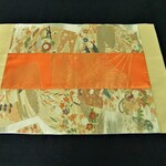 【⑯0596】42×63.5・大型マット/帯リメイク品/ラグ・テーブルマット・敷マット・玄関マット