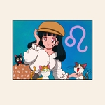 レトロアニメ風 似顔絵