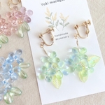 あじさいドロップー若葉色ー《ピアス/イヤリング》