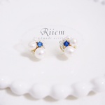 ブルービジューピアス