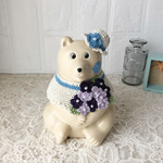 【ksnko様専用】しろくま貯金箱 紫陽花2点セット🌸ホワイト