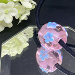 [H-106] 忘れな草の花が咲くとんぼ玉・ヘアゴム