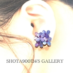 ［再販］紫陽花ピアス／イヤリング〜紫〜