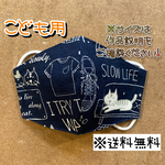 【送料無料】☆ハンドメイドマスクこども用☆