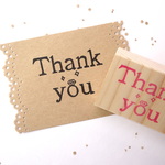 Thank youの消しゴムはんこ～ありがとう～