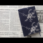 刺繍ブックカバー　文庫本