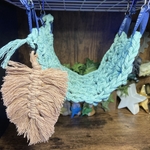 インコ用　小動物用　ハンドメイド　ハンモック