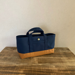 sale【送料込】帆布でほっこりミニトート横長 no.393
