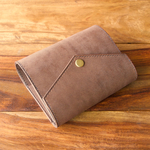【d様オーダー品】レザー　システム手帳　ミニ6　Brown【Flap】