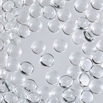 ガラス　カボション　8mm　100個　セット　クリア　透明　貼り付け　パーツ　アクセサリー　ハンドメイド　手芸 AP2545