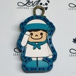 レザーキーホルダー　水兵さん　呉市ふるさと納税leathercraftzoo
