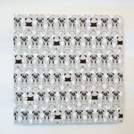 ワンちゃん(パグ犬)のファブリックパネル