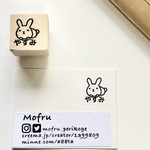 やすみ☆うさちゃんはんこ手帳サイズラバースタンプ