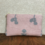 ミナペルホネン✳︎ボヌール×field of flower ✳︎ ぺたんこポーチ　ピンク