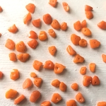 さざれA　ガラスビーズ  オレンジ　10g