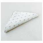 刺し子ハンカチ　麻の葉　若葉