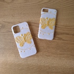 *受注製作*ミナペルホネン*forest wing*ライトグレー*mina perhonen*iPhoneケース*iPhoneカバー*スマホケース*スマホカバー