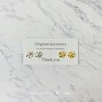 2ペアセット♡送料無料✴︎再販4♡アレルギー対応✴︎変形ラウンド✴︎ピアス・イヤリング