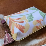 スウェーデン、デッドストック・ファブリックの大花柄ポーチ