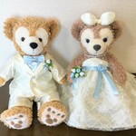 【再販2】ナチュラルブルー ダッフィー＆シェリーメイ ウェディング衣装セット ペア コスチューム